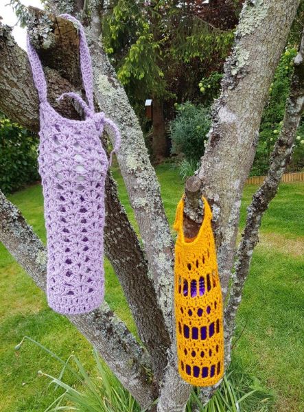 Tutoriel - Un porte gourde au crochet - Caro Tricote