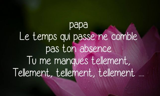 Reposer En Paix Papa Tu Me Manque