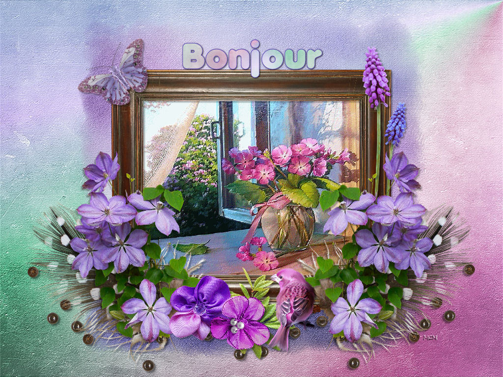 Bonjour fleuri